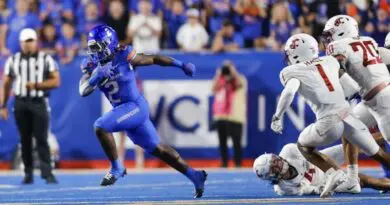 Ashton Jeanty in Boise State's football victory over Washington State in 2024