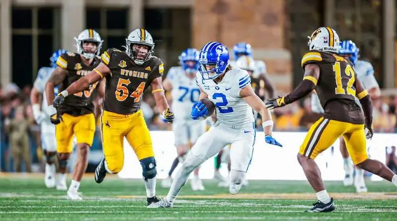 BYU football vs Wyoming in 2023