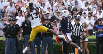Cal wide receiver Nyziah Hunter touchdown catch vs Auburn