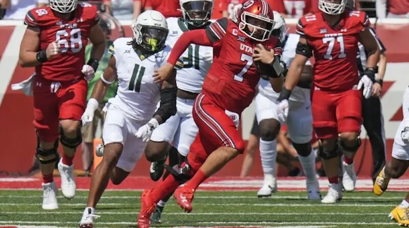 Utah quarterback Cam Rising in 2024