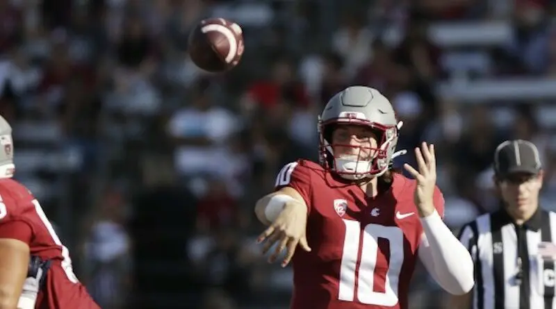 The Washington State Cougars can improve to 2-0 a win over the Texas Tech Red Raiders on Saturday in Pullman