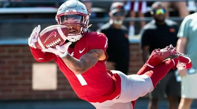 Washington State wide receiver Kris Hutson vs. Portland State in 2024