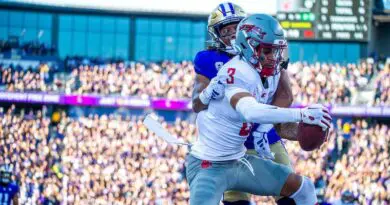 Washington vs Washington State football in 2023 in Seattle