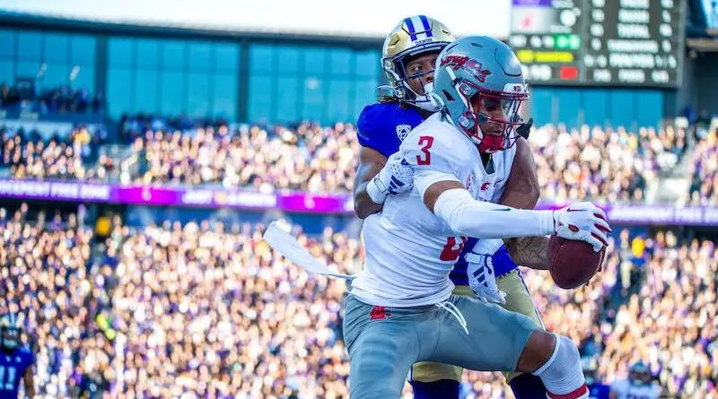 Washington vs Washington State football in 2023 in Seattle