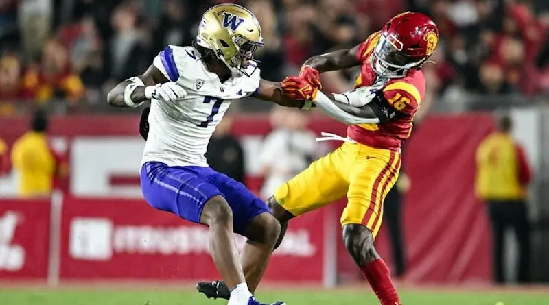 Washington football defeated USC in Los Angeles in 2023