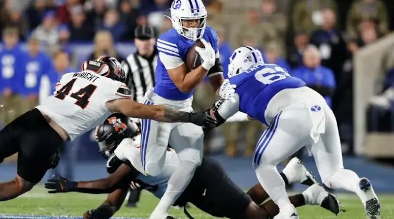 BYU football defeats Oklahoma State in Provo in 2024