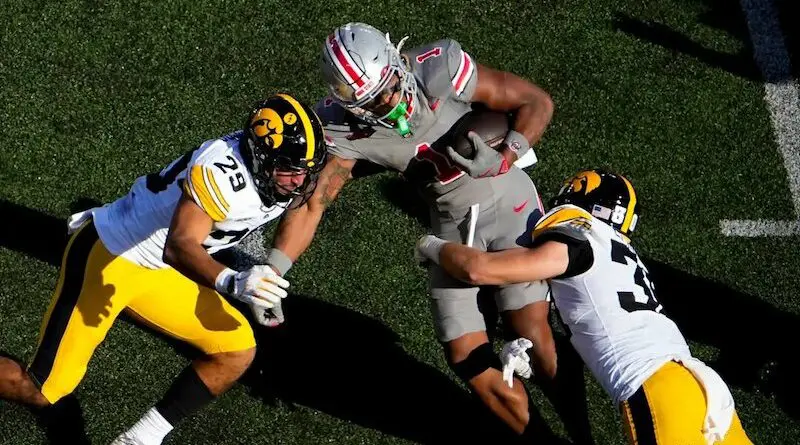Iowa football vs Ohio State in 2024
