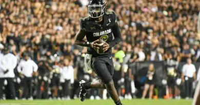 Colorado quarterback Shedeur Sanders in a game on August 9, 2024