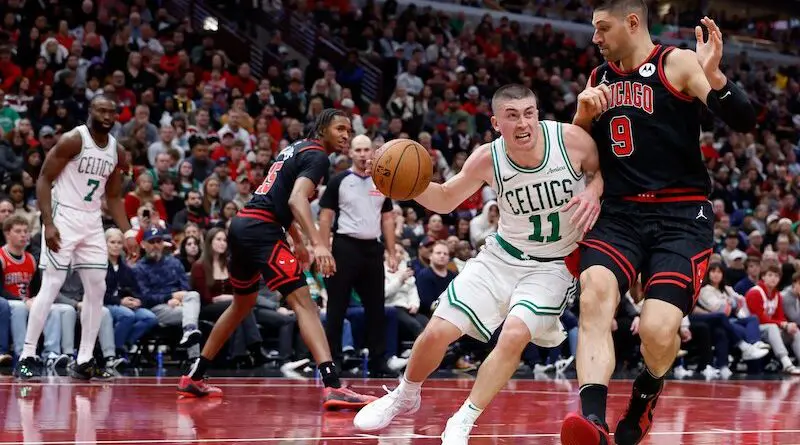 Former Oregon guard Payton Pritchard scored a season-hight 29 points for the Celtics against the Bulls on November 29th