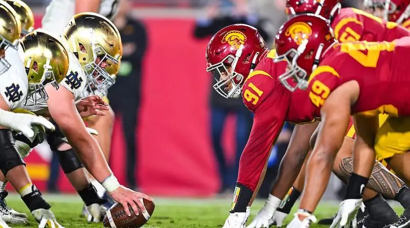 The long-running football series between USC and Notre Dame is one of the greatest rivalries in college football