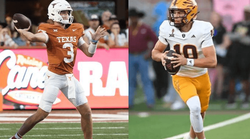 Texas QB Quinn Ewers and Arizona State's Sam Leavitt look to advance their teams to the CFP Semifinals