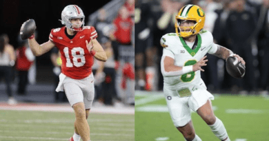 Ohio State's Will Howard and Oregon's Dillon Gabriel look to advance their respective teams to the CFP Semifinals