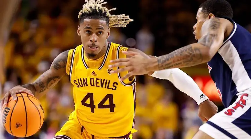 ASU's Adam Miller drives vs Arizona