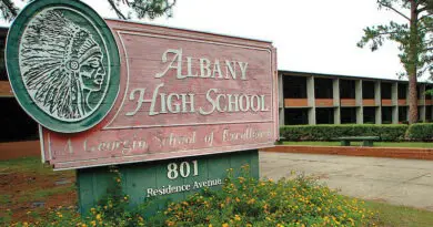 Former Albany High School in Albany, GA