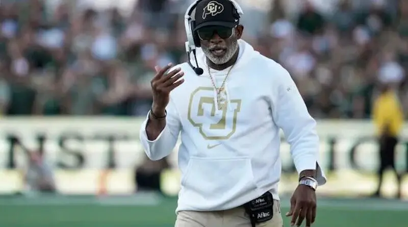 Colorado football coach Deion Sanders