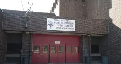 Former Northern High School in Flint, MI