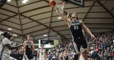 Gonzaga forward Ben Gregg vs Portland