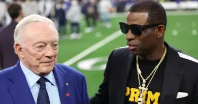 Dallas Cowboys owner Jerry Jones and Colorado Buffaloes coach Deion Sanders