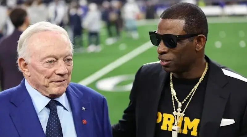 Dallas Cowboys owner Jerry Jones and Colorado Buffaloes coach Deion Sanders