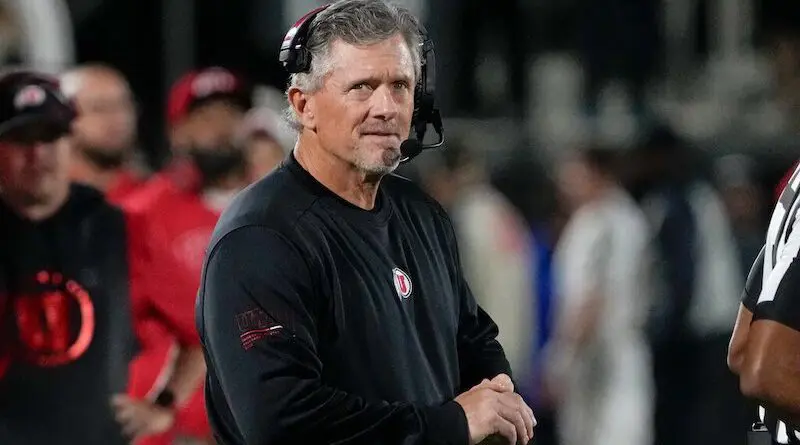 Utah football coach Kyle Whittingham in 2024