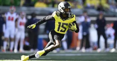 Wide receiver Tez Johnson was a key player for the Ducks over the past two seasons