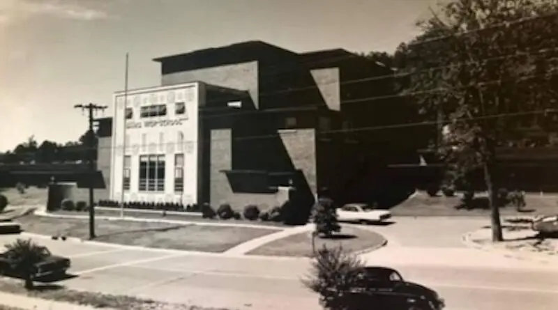 Vintage photo of Banks High School in Birmingham, AL. The building is now demolished
