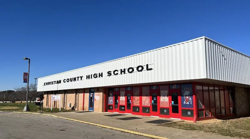 Current Christian County High School in Hopkinsville, KY (A new consolidated high school is in the works)