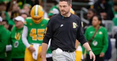 Oregon football head coach Dan Lanning