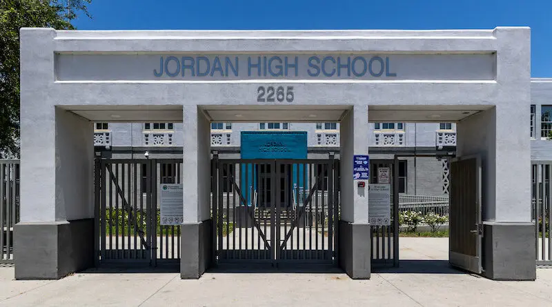 Jordan High School in Watts, CA