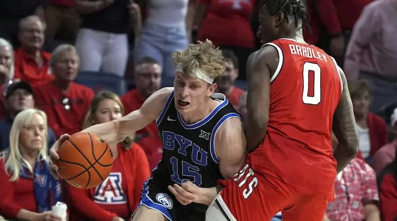 Richie Saunders hit two free-throws with 3.2 seconds left to defeat No. 19 Arizona