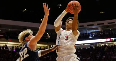 New Mexico guard Tru Washington scored a career-high 25 pts vs Utah St