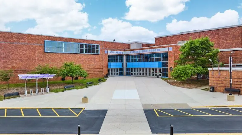 Former Ann Arbor (now Pioneer) High School in Ann Arbor, MI