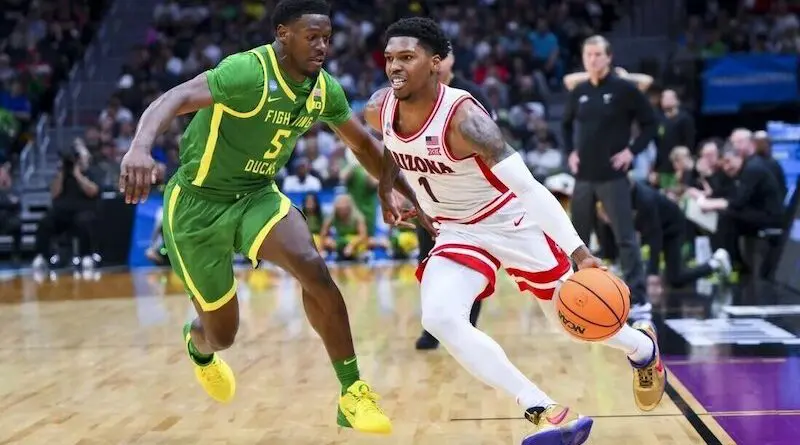 Arizona guard Caleb Love scored 29 pts vs Oregon