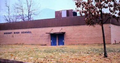 Former DuPont High School in Belle, WV