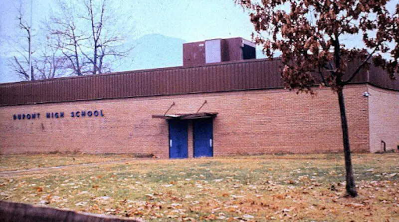 Former DuPont High School in Belle, WV