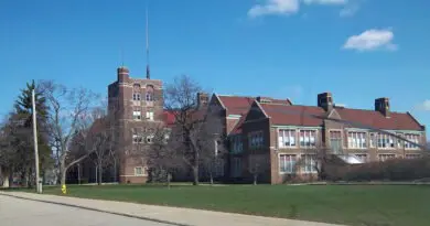 Former Flint Central High School in Flint, MI