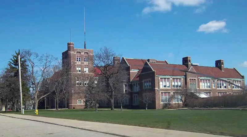 Former Flint Central High School in Flint, MI