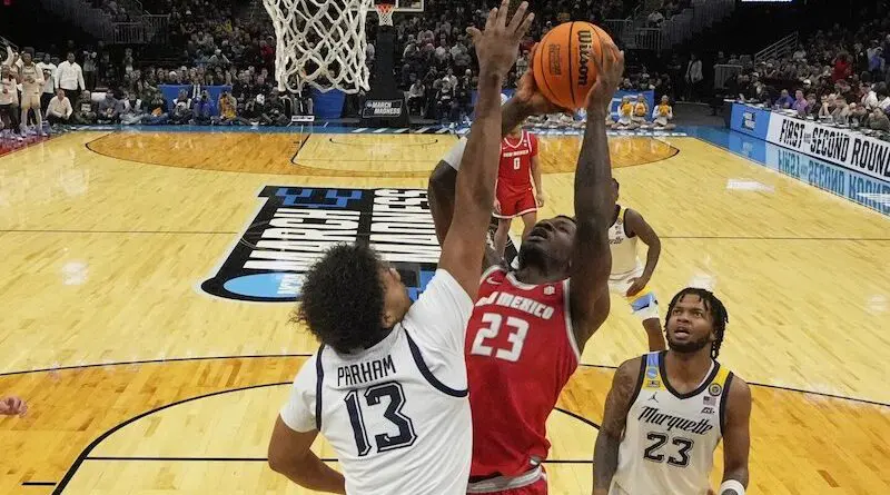 New Mexico center Nelly Junior Joseph