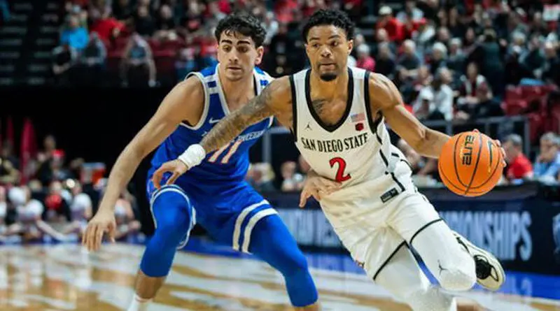 San Diego State guard Nick Boyd vs Boise State