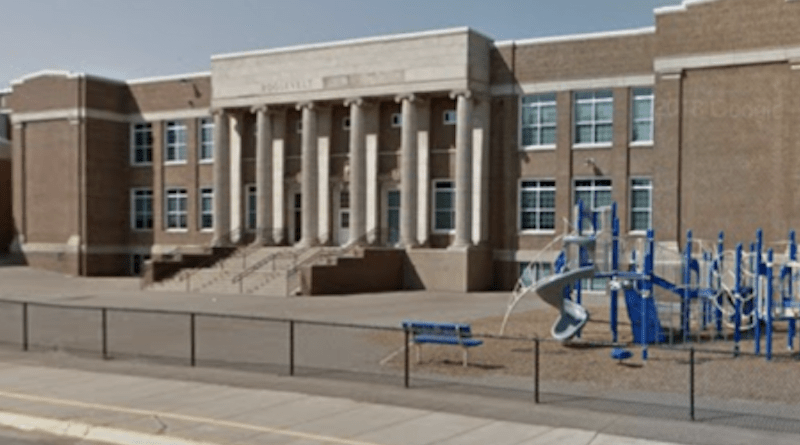Former Roosevelt High School in Virginia, MN