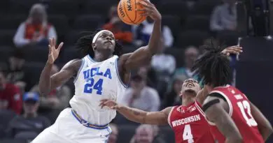 UCLA guard Sebastian Mack vs Wisconsin