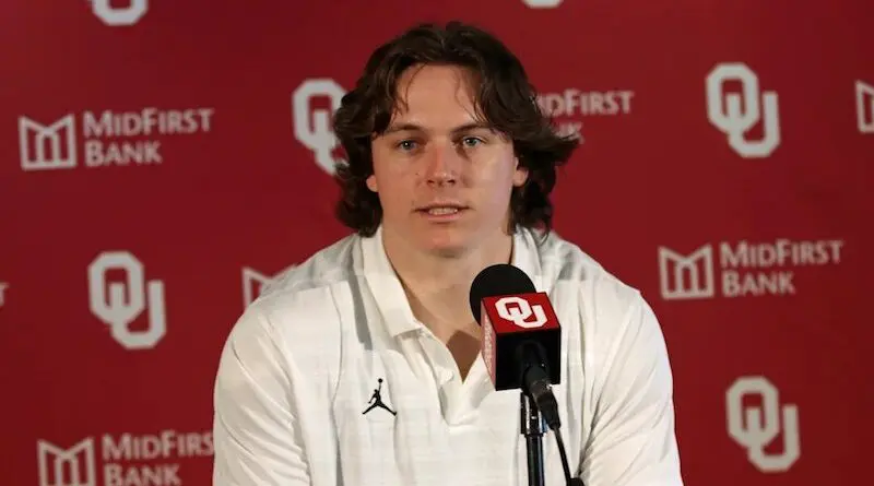 Oklahoma transfer quarterback John Mateer
