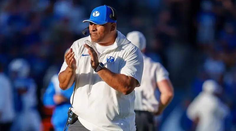 BYU Football head coa h Kalani Sitake