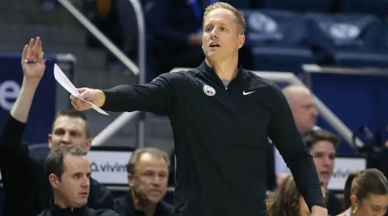 BYU men's basketball coach Kevin Young