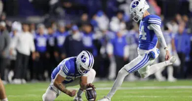 BYU football kicker Will Ferrin
