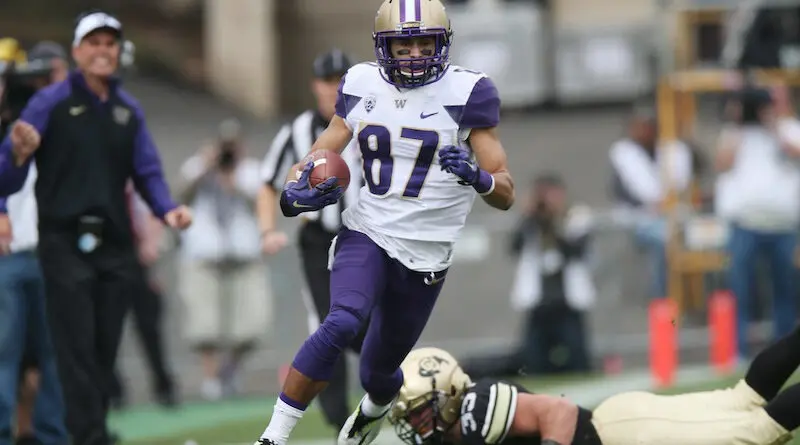 Former Washington Huskies wide receiver and punt returner Dante Pettis.