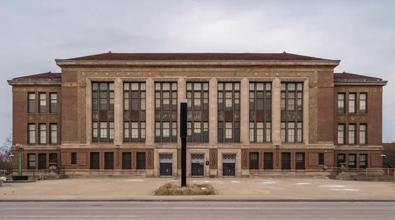 Former Northern High School in Detroit, MI