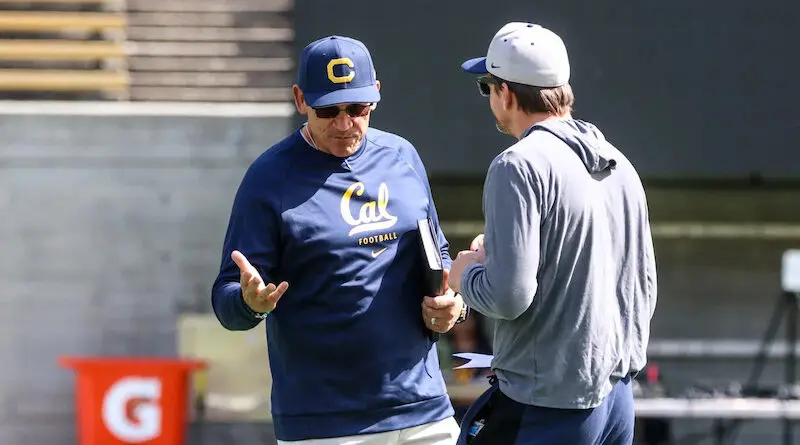 Cal general manager Ron Rivera and football head coach Justin Wilcox