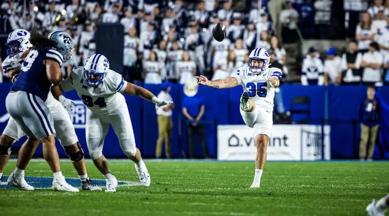 BYU punter Sam Vander Haar