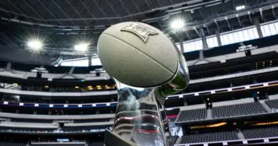 BIG 12 football championship trophy